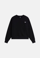 THE NORTH FACE Felpa girocollo SIMPLE DOME CREW nera da donna con logo minimal sul petto. NF0A8HBYJK31 . THE NORTH FACE 