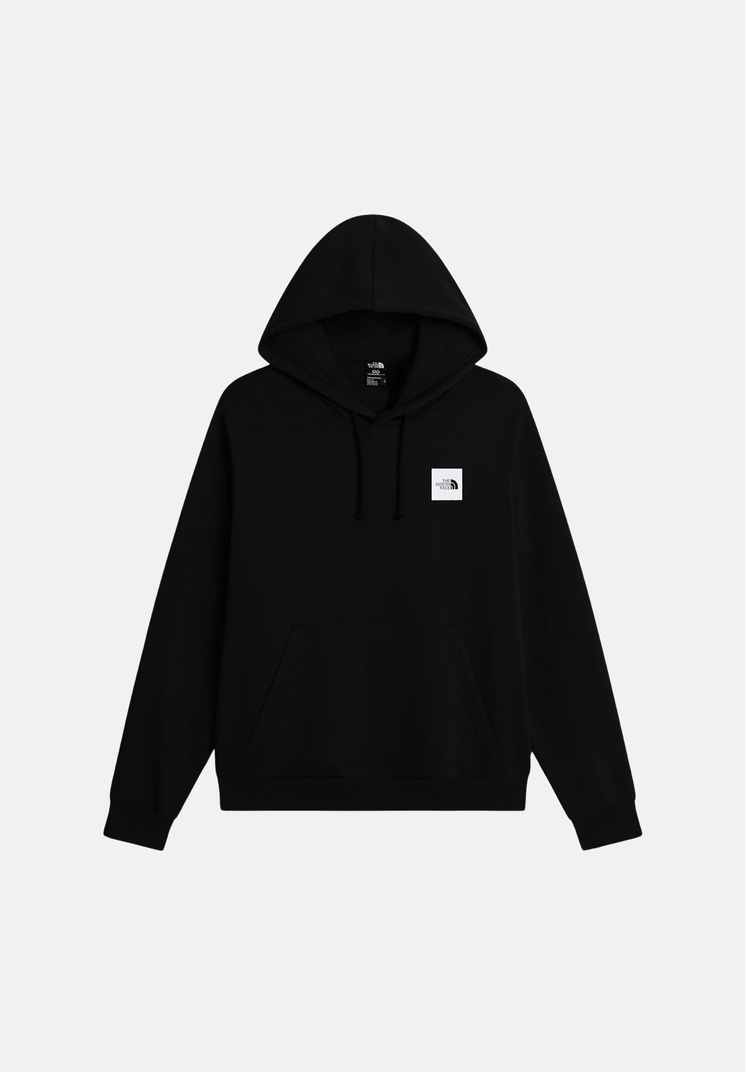THE NORTH FACE Felpa con cappuccio  tnf black nera per uomo con  tasca a marsupio e patch logo sul petto NF0A8JAXJK31 . THE NORTH FACE 