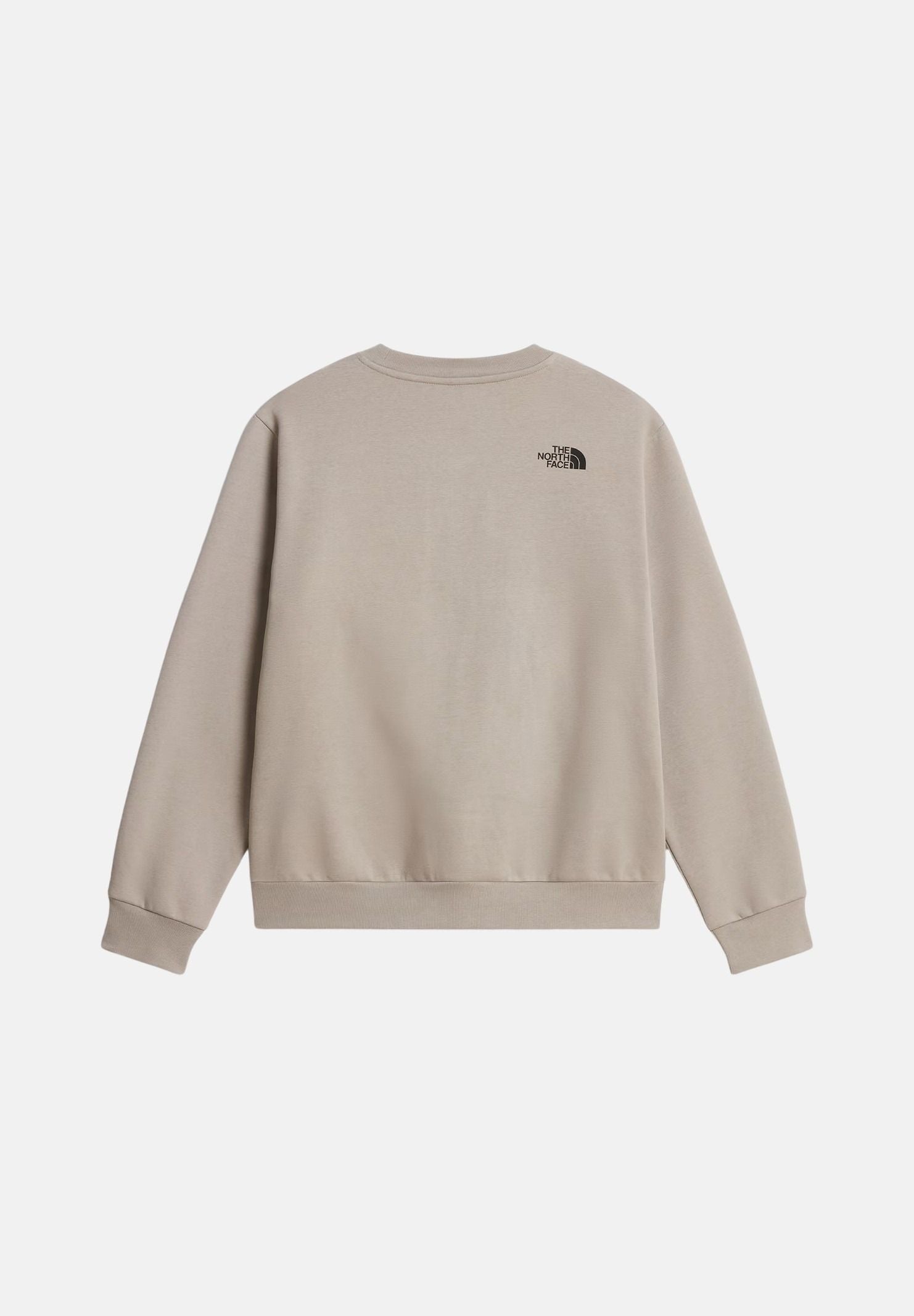 THE NORTH FACE Felpa girocollo SIMPLE DOME CREW beige da uomo piccolo logo sul petto. NF0A8JAY2MB1 . THE NORTH FACE 