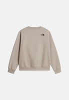 THE NORTH FACE Felpa girocollo SIMPLE DOME CREW beige da uomo piccolo logo sul petto. NF0A8JAY2MB1 . THE NORTH FACE 