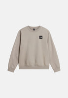 THE NORTH FACE Felpa girocollo SIMPLE DOME CREW beige da uomo piccolo logo sul petto. NF0A8JAY2MB1 . THE NORTH FACE 