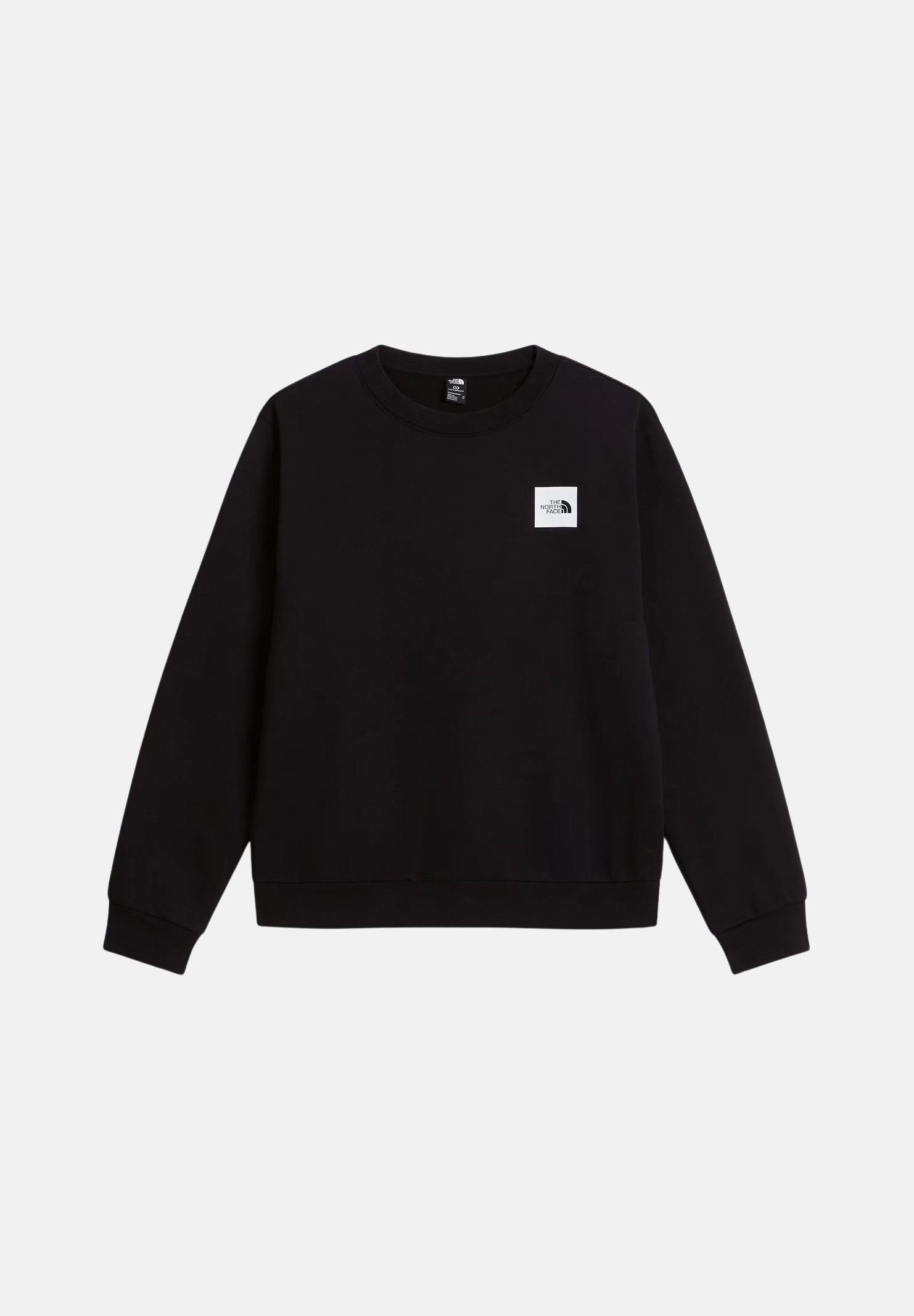 THE NORTH FACE Felpa girocollo SIMPLE DOME CREW nero per uomo e donna con  piccolo logo ricamato. NF0A8JAYJK31 . THE NORTH FACE 