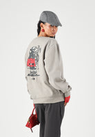 THE NORTH FACE Felpa girocollo stone slab-sabbia per uomo e donna con patch logo applicata sul petto. NF0A8JB52MB1 . THE NORTH FACE 