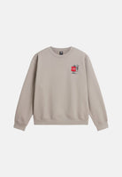 THE NORTH FACE Felpa girocollo stone slab-sabbia per uomo e donna con patch logo applicata sul petto. NF0A8JB52MB1 . THE NORTH FACE 