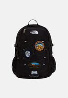 THE NORTH FACE Zaino BOREALIS CLASSIC PATCH nero con patch decorative, cordino elastico frontale NF0A8KE80E61 . THE NORTH FACE 