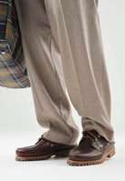 TIMBERLAND Mocassini Timberland® Authentic 3-Eye Lug Handsewn marroni da uomo TB0300032141 . TIMBERLAND 