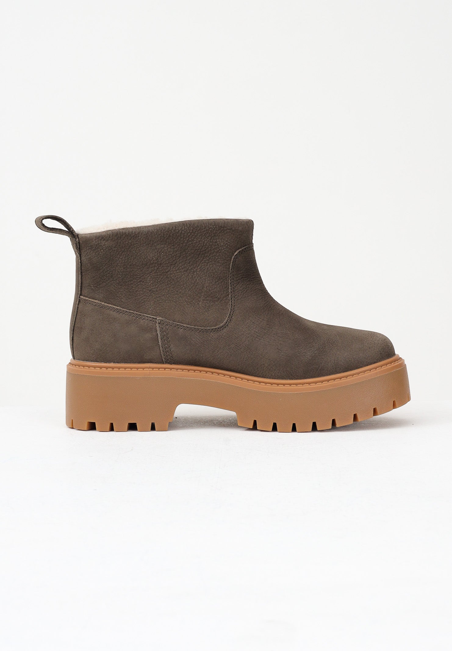 TIMBERLAND Stivaletti foderati con Plateau Stone Street marroni da donna TB0A283GW011 . TIMBERLAND 