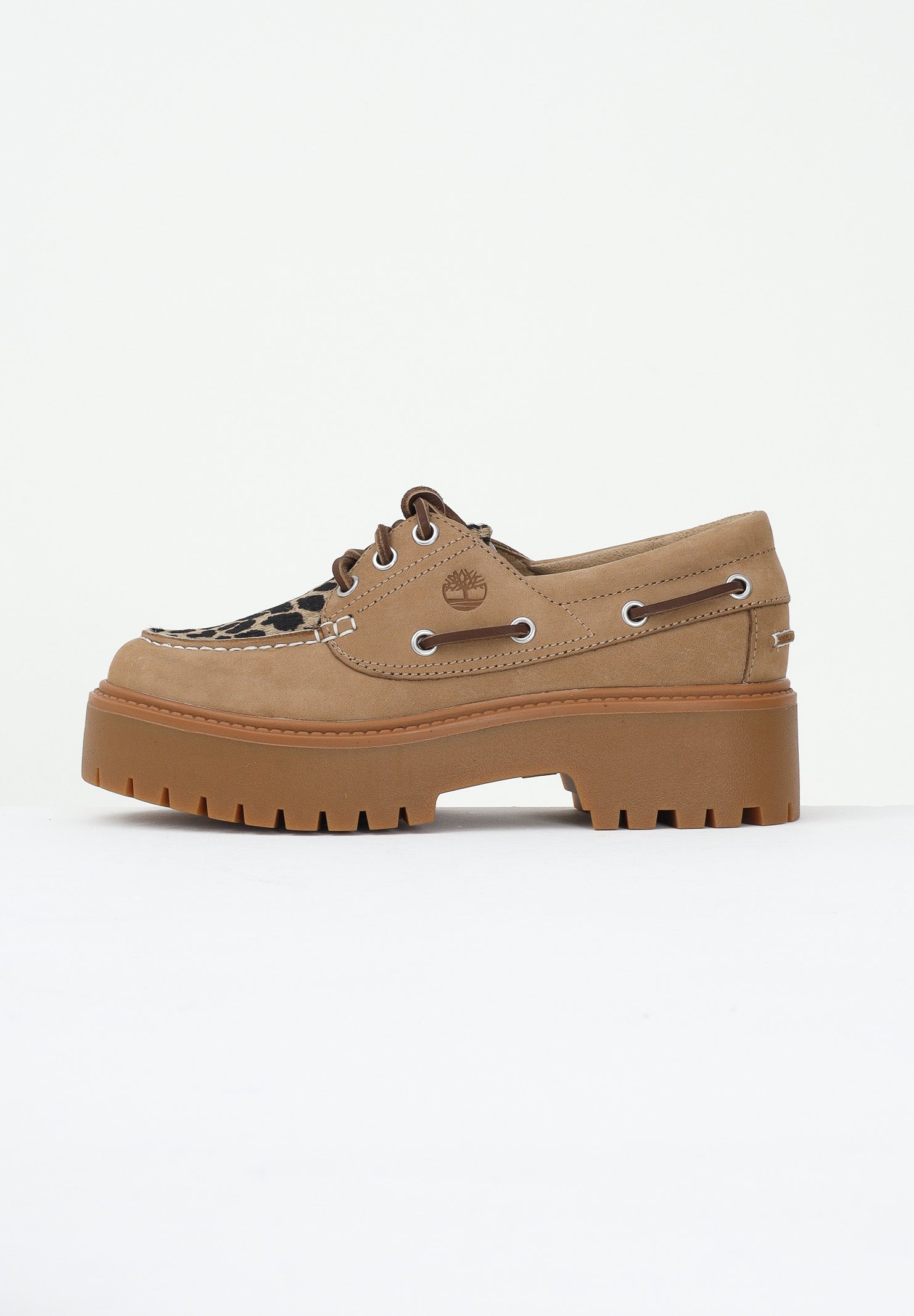 TIMBERLAND Mocassini con Plateau Stone Street beige da donna TB0A2GVFEN31 . TIMBERLAND 
