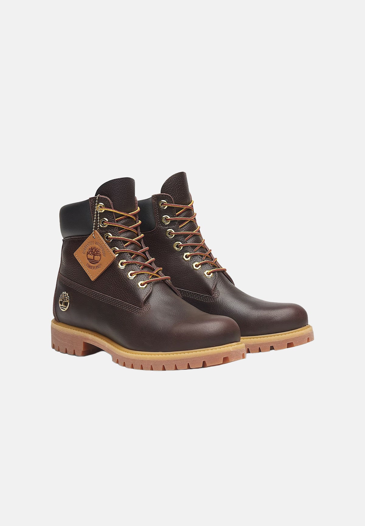 TIMBERLAND Stivaletti PREMIUM 6-INCH LACE UP marrone scuro e nero da uomo TB0A2P6WEXU1 . TIMBERLAND 