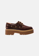 TIMBERLAND Mocassini stringati marrone scuro per uomo e donna con suola platform carrarmato TB0A2QDMD571 . TIMBERLAND 