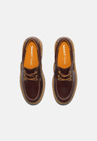 TIMBERLAND Mocassini stringati marrone scuro per uomo e donna con suola platform carrarmato TB0A2QDMD571 . TIMBERLAND 
