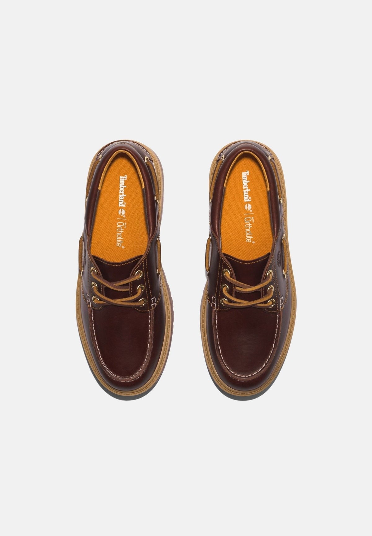 TIMBERLAND Mocassini stringati marrone scuro per uomo e donna con suola platform carrarmato TB0A2QDMD571 . TIMBERLAND 