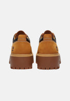 TIMBERLAND Mocassini STONE STREET marrone chiaro da donna<BR/> in pelle nubuck e suola platform carrarmato. TB0A5UF97541 . TIMBERLAND 