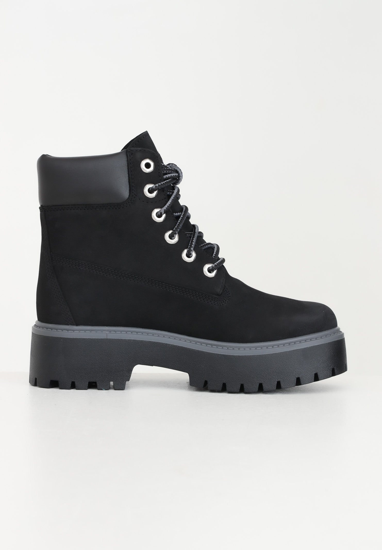 TIMBERLAND Anfibi Stone Street 6-Inch neri da donna TB1A5RH50151 . TIMBERLAND 