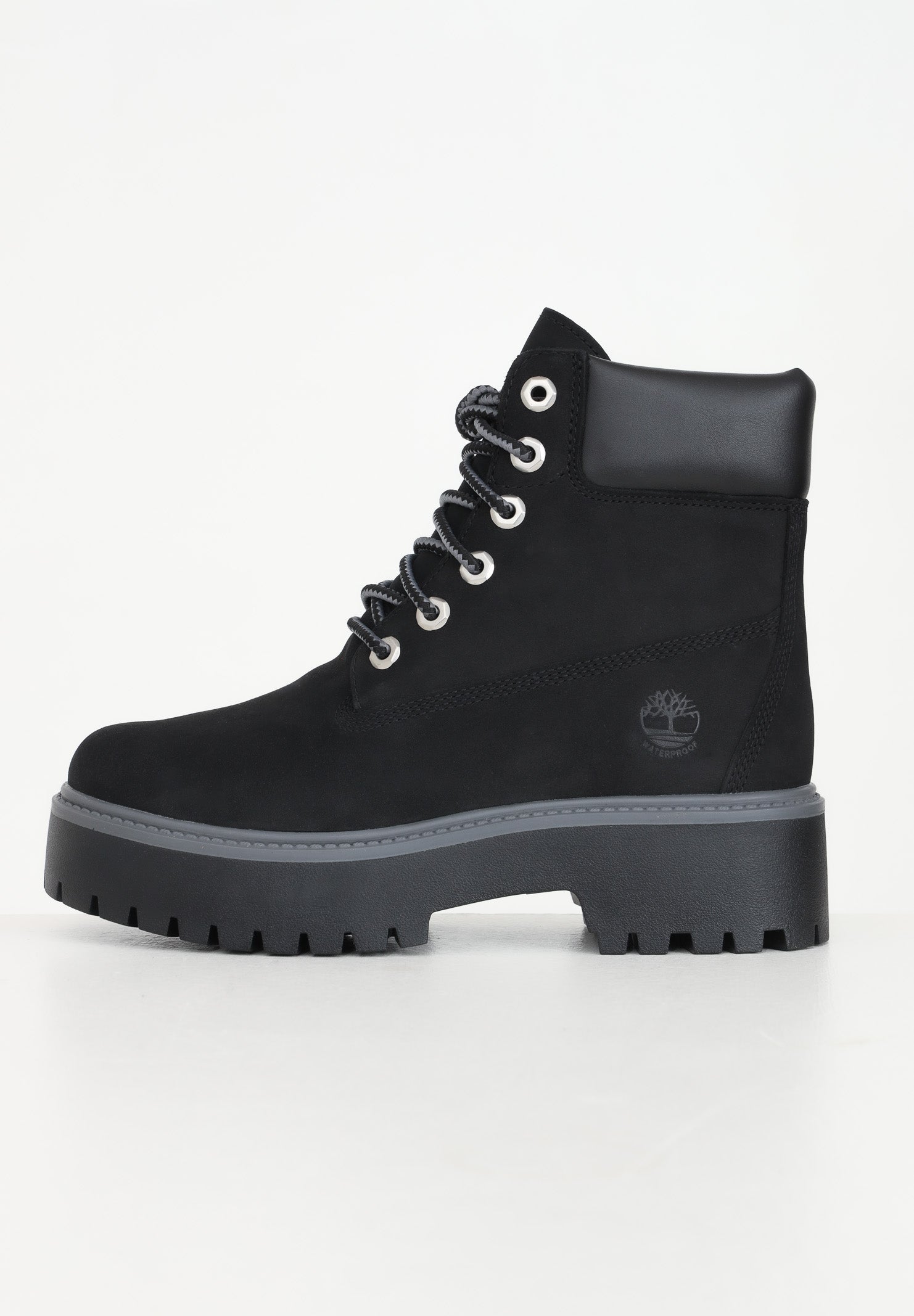 TIMBERLAND Anfibi Stone Street 6-Inch neri da donna TB1A5RH50151 . TIMBERLAND 