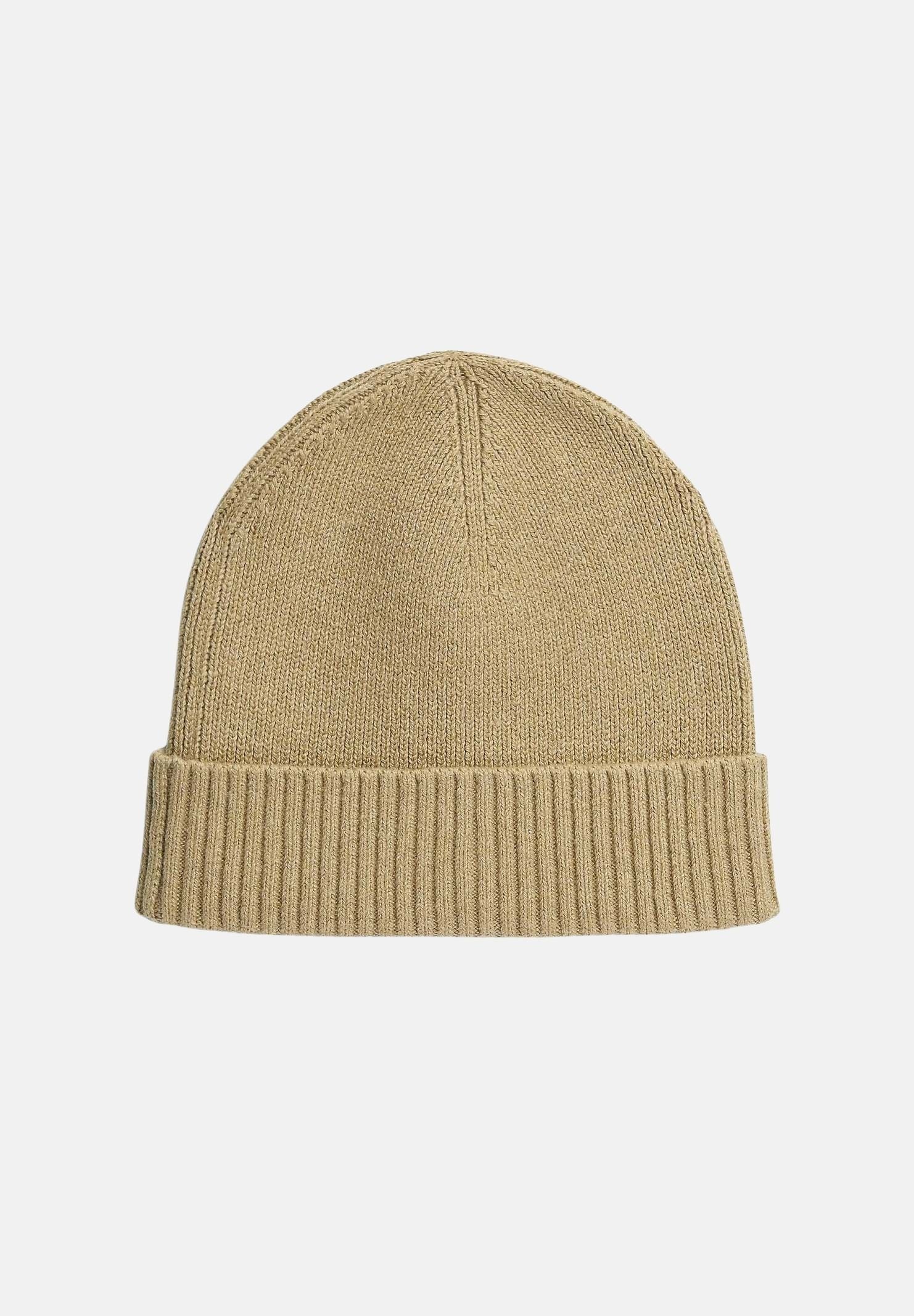 TOMMY HILFIGER Cappello di lana  beige per uomo e donna con lavorazione a coste, bordo risvoltato AM0AM12796 RBC TOMMY HILFIGER 