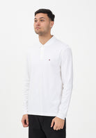 TOMMY HILFIGER Polo a manica lunga bianca da uomo MW0MW37317 YBR TOMMY HILFIGER 