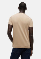 TOMMY HILFIGER T-shirt FLAG EMBROIDERY khaki beige da uomo<BR/> MW0MW39995 AEG TOMMY HILFIGER 