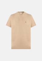 TOMMY HILFIGER T-shirt FLAG EMBROIDERY khaki beige da uomo<BR/> MW0MW39995 AEG TOMMY HILFIGER 