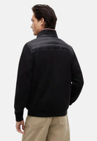 TOMMY HILFIGER Giubbotto KNIT ZIP-THRU nero da uomo con mini logo laterale<BR/>nero, uomo. MW0MW41329 BDS TOMMY HILFIGER 