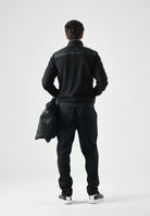 TOMMY HILFIGER Giubbotto KNIT ZIP-THRU nero da uomo con mini logo laterale<BR/>nero, uomo. MW0MW41329 BDS TOMMY HILFIGER 