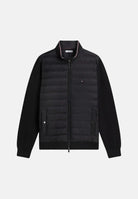 TOMMY HILFIGER Giubbotto KNIT ZIP-THRU nero da uomo con mini logo laterale<BR/>nero, uomo. MW0MW41329 BDS TOMMY HILFIGER 