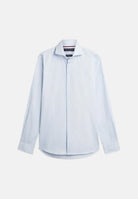 TOMMY HILFIGER Camicia SMART STRIPE cloudy-white, celeste ciaro da uomo con fantasia a righe verticali<BR/> MW0MW42722 C14 TOMMY HILFIGER 