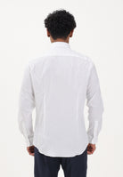 TOMMY HILFIGER Camicia a manica lunga bianca da uomo con logo MW0MW43122 YBR TOMMY HILFIGER 