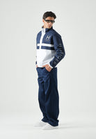 TOMMY HILFIGER Giacca a vento reversibile, color carbon-navy, bianco bu, da uomo <BR/> MW0MW43183 0K4 TOMMY HILFIGER 