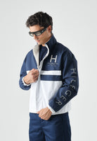 TOMMY HILFIGER Giacca a vento reversibile, color carbon-navy, bianco bu, da uomo <BR/> MW0MW43183 0K4 TOMMY HILFIGER 