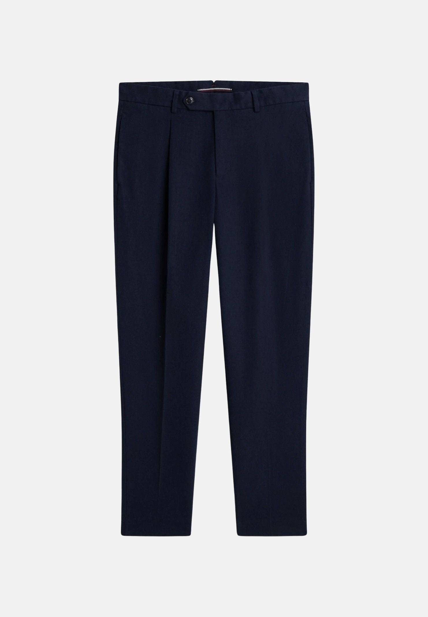 TOMMY HILFIGER Pantaloni NEW YORK LABEL  blu navy da uomo, piega stirata e chiusura con zip e bottoni MW0MW45058 DW5 TOMMY HILFIGER 