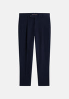 TOMMY HILFIGER Pantaloni NEW YORK LABEL  blu navy da uomo, piega stirata e chiusura con zip e bottoni MW0MW45058 DW5 TOMMY HILFIGER 