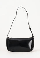 TOMMY JEANS Borsa a spalla Essential nera da donna con finitura lucida AW0AW17866 BDS TOMMY JEANS 