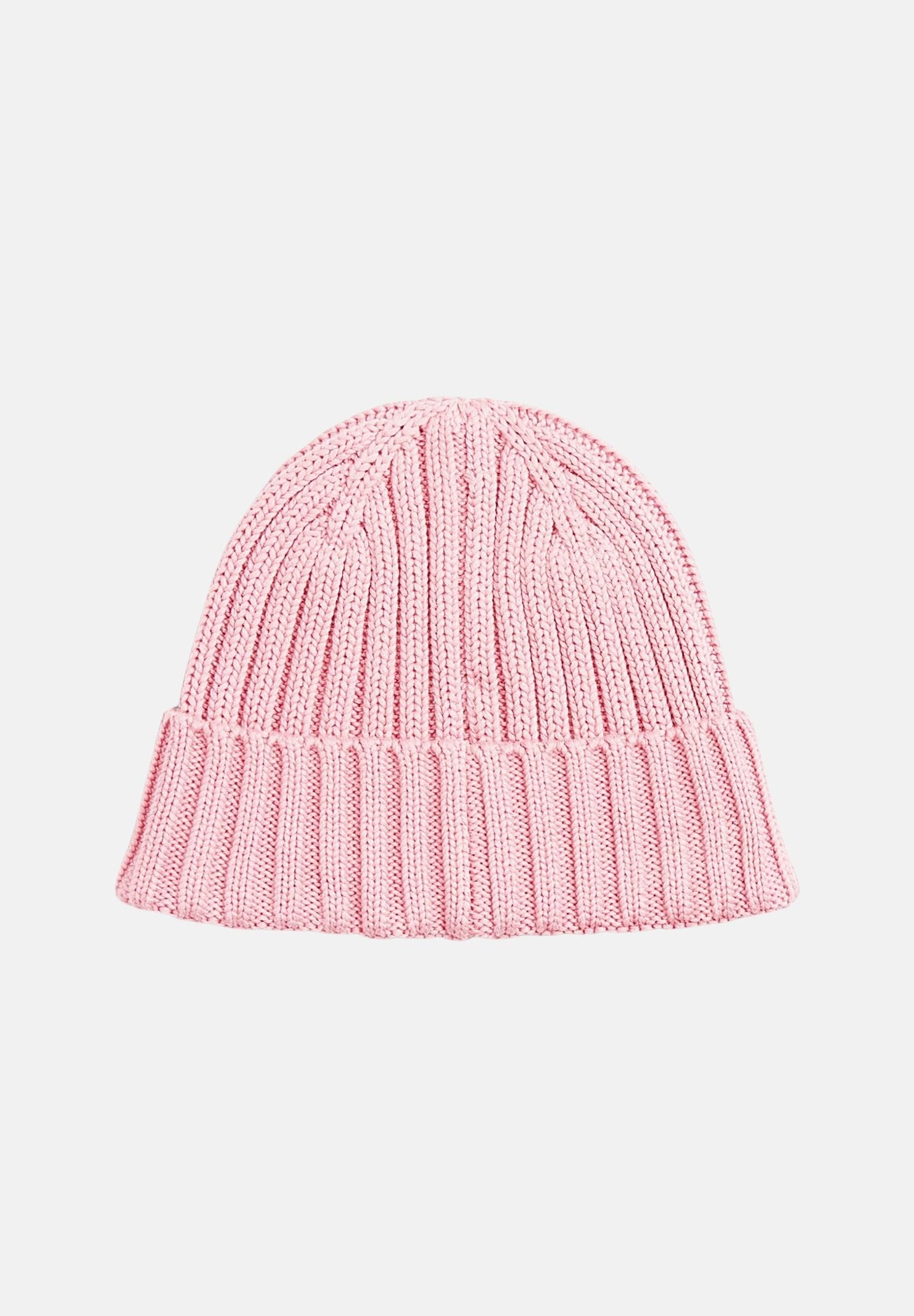 TOMMY JEANS Cappello di lana Heritage rosa da donna con lavorazione a coste, bordo risvoltato AW0AW18979 TPI TOMMY JEANS 