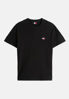 TOMMY JEANS T-shirt a manica corta nera da uomo con ricamo logo DM0DM20322 BDS TOMMY JEANS 