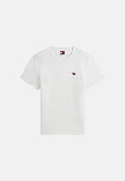 TOMMY JEANS T-shirt a manica corta bianca da uomo con ricamo logo DM0DM20322 YBL TOMMY JEANS 