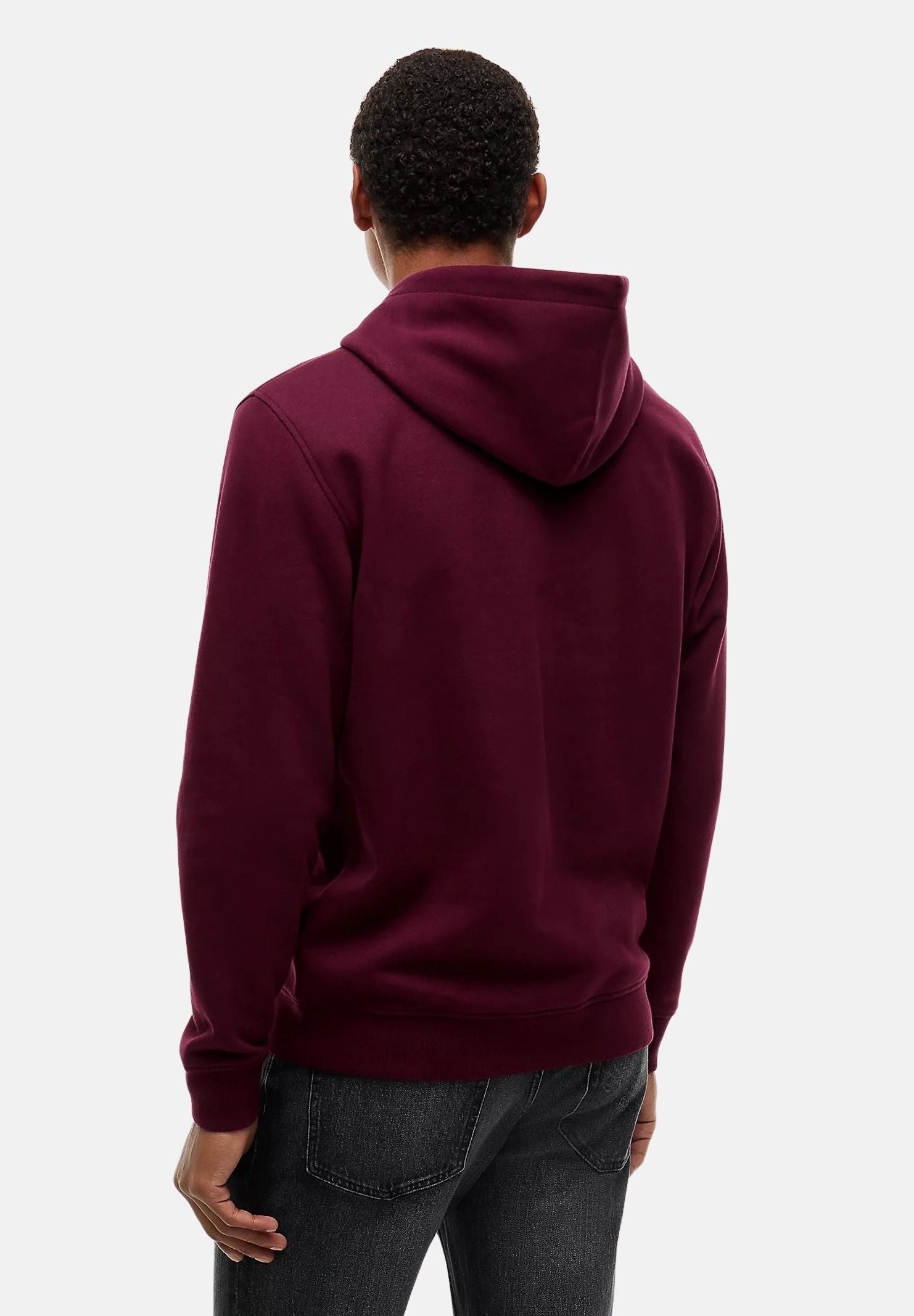 TOMMY JEANS Felpa con cappuccio REGULAR LOGO bordeaux per uomo e donna DM0DM20746 V11 TOMMY JEANS 