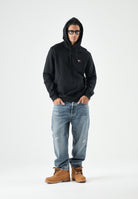 TOMMY JEANS Fellpa con cappuccio TJM Regular Badge Hoodie nera, uomo. DM0DM21922 BDS TOMMY JEANS 