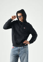 TOMMY JEANS Fellpa con cappuccio TJM Regular Badge Hoodie nera, uomo. DM0DM21922 BDS TOMMY JEANS 