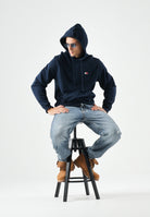 TOMMY JEANS Felpa REGULAR BADGE HOODIE con cappuccio navy blu da uomo<BR/> DM0DM21922 C1G TOMMY JEANS 