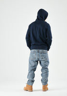 TOMMY JEANS Felpa REGULAR BADGE HOODIE con cappuccio navy blu da uomo<BR/> DM0DM21922 C1G TOMMY JEANS 