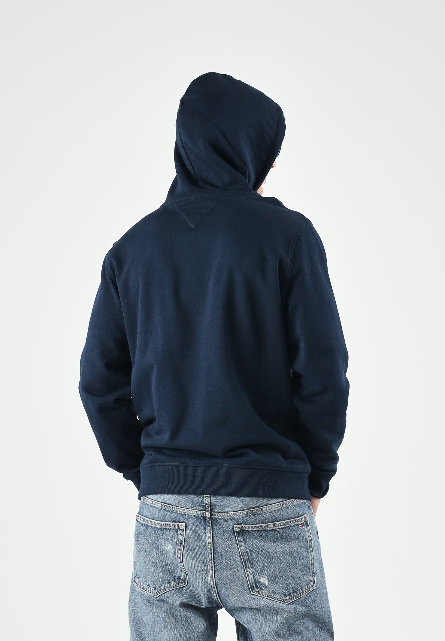 TOMMY JEANS Felpa REGULAR BADGE HOODIE con cappuccio navy blu da uomo<BR/> DM0DM21922 C1G TOMMY JEANS 