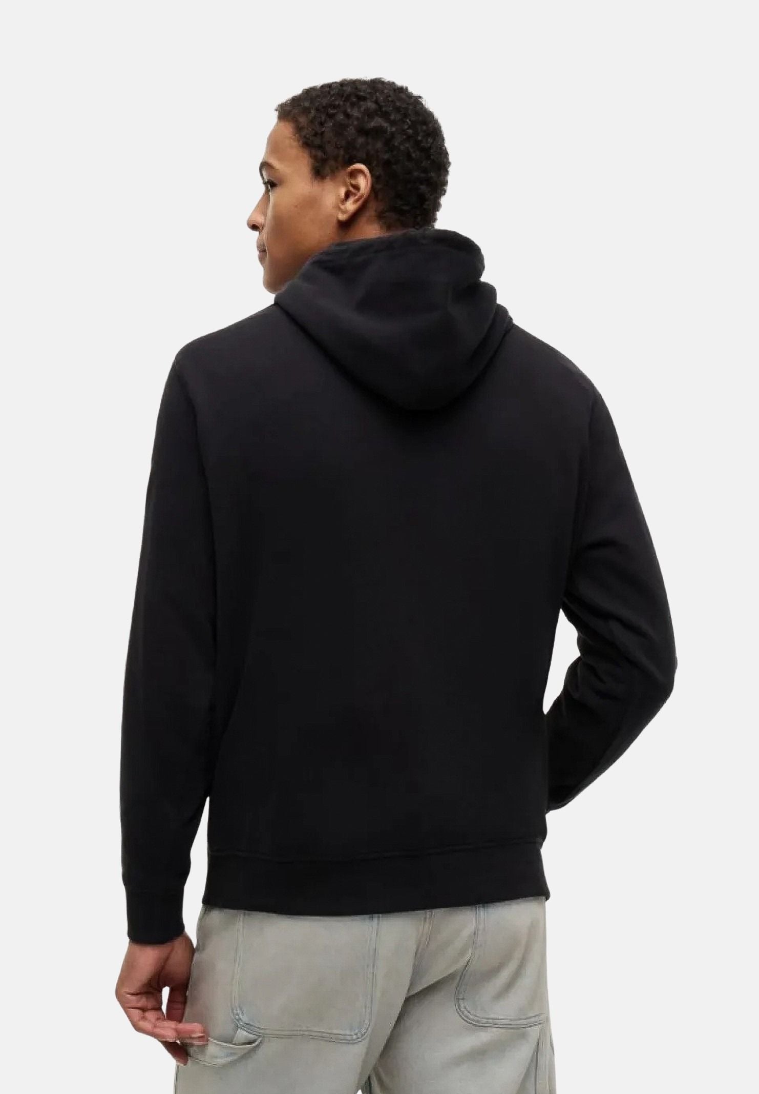 TOMMY JEANS Felpa TERRY DRAWSTRING con cappuccio nero da uomo<BR/> DM0DM22680 BDS TOMMY JEANS 