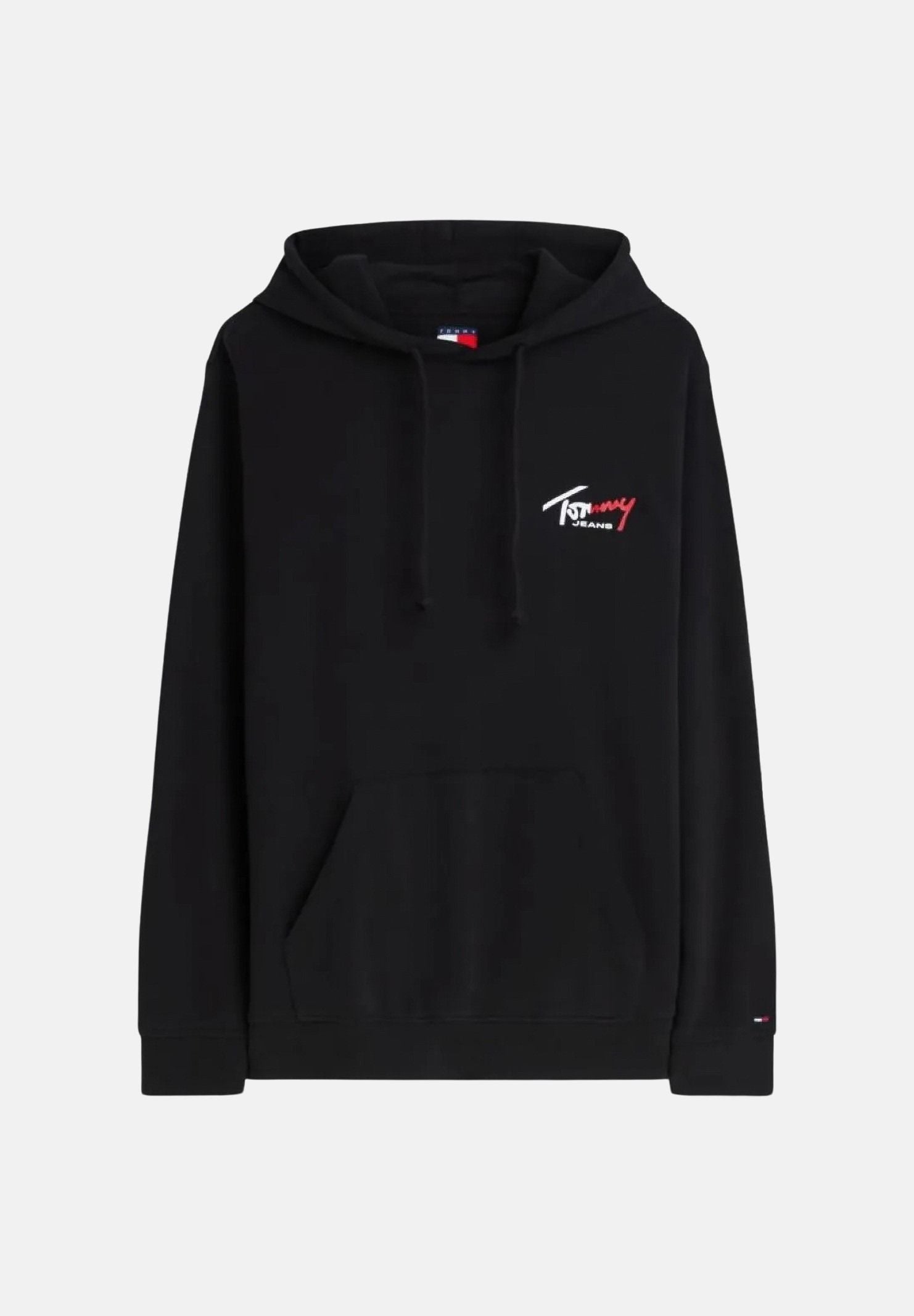 TOMMY JEANS Felpa TERRY DRAWSTRING con cappuccio nero da uomo<BR/> DM0DM22680 BDS TOMMY JEANS 