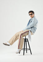TOMMY JEANS Pantaloni JAMIE gold beige, da uomo<BR/> DM0DM23123 AB9 TOMMY JEANS 