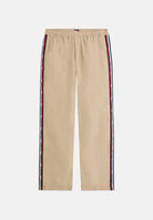 TOMMY JEANS Pantaloni Jaimie Relaxed Global Stripe Tape Trousers gentle gold beige, colore basico beige, uomo DM0DM23123 AB9 TOMMY JEANS 