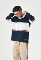 TOMMY JEANS Polo TJM RELAXED a maniche lunghe navy blu da uomo<BR/> DM0DM23161 C1G TOMMY JEANS 