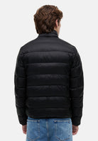 TOMMY JEANS Giubbotto Piumino relaxed fit leggero ripiegabile in ripstop black nero, da uomo DM0DM23231 BDS TOMMY JEANS 