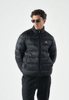 TOMMY JEANS Giubbotto Piumino relaxed fit leggero ripiegabile in ripstop black nero, da uomo DM0DM23231 BDS TOMMY JEANS 