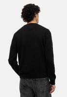 TOMMY JEANS Maglione FLAG LOGO CREWNECK nero da uomo<BR/> DM0DM23413 BDS TOMMY JEANS 